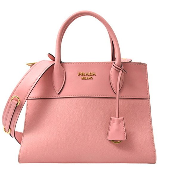 PRADA Handbags - Prada Women's Shoulder Bag Saffiano Leather Pink PRADA